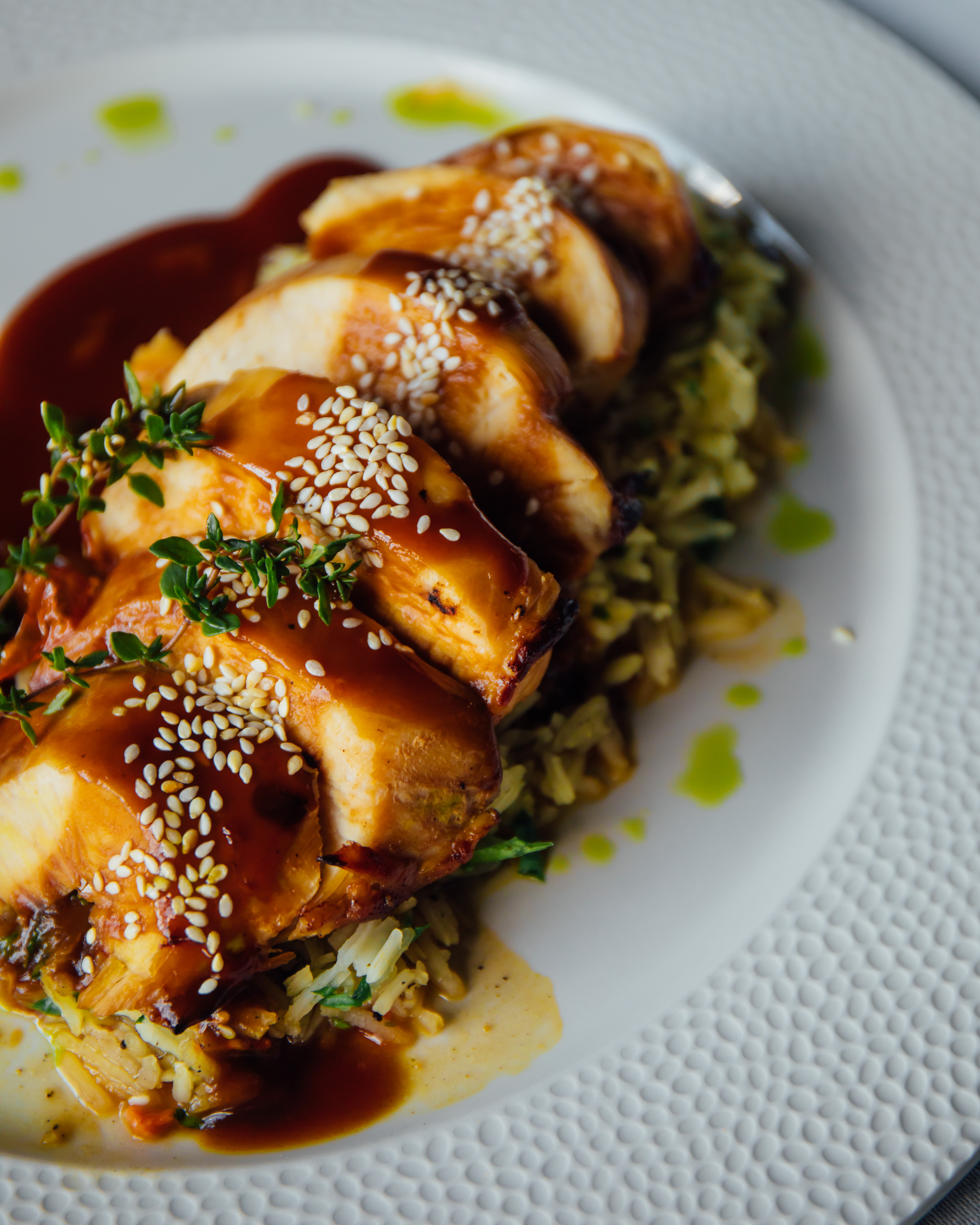 Cuisine prepared at Hotel Paint It Black restaurant